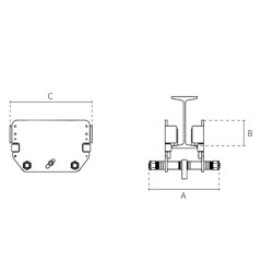 Electric chain hoist with push trolley