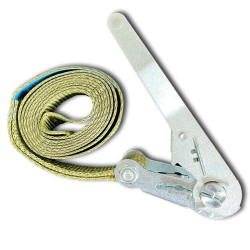 Ratchet lashing strap – 50 mm width, 2.5 m effective length
