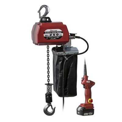 Battery-powered electric hoist, WLL 250 kg