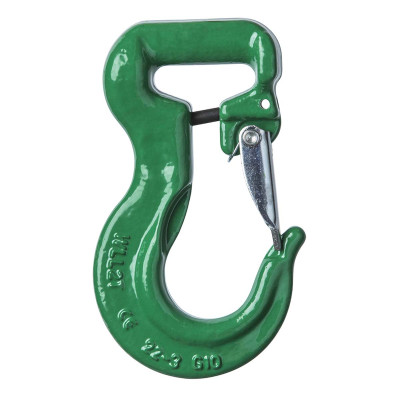 single-leg textile sling with safety latch hook