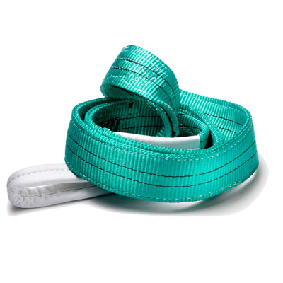 single-leg textile sling with safety latch hook