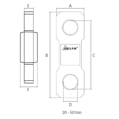 Dynamomètre électronique Delta 30 T dimensions