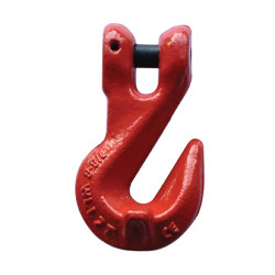 Single-leg chain sling with self-locking hook and shortening hook