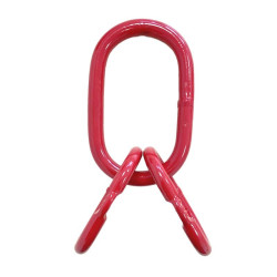 4‑Leg Chain Sling with Self-Locking Hooks