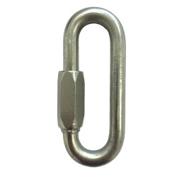 Large-opening zinc-plated quick link – PRO range