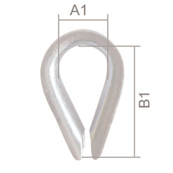 Reinforced galvanized thimble