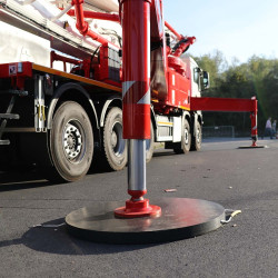 Round outrigger pads