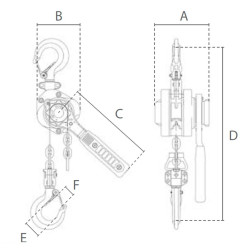 Aluminium lever hoist