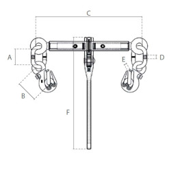 Chain Tie Down with Load Binder