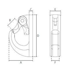 Lifting weld-on Hook