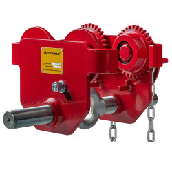 Chariot porte palan manuel - direction à chaine