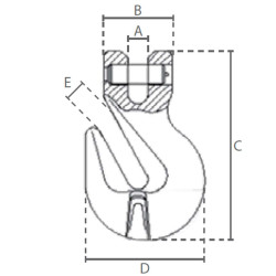 G100 clevis grab hook