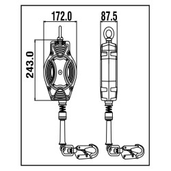 Self-Retracting Lifeline lenght 10m