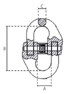 Coupling pour chaine de levage