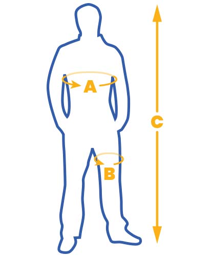 Guide de taille Kratos Safety